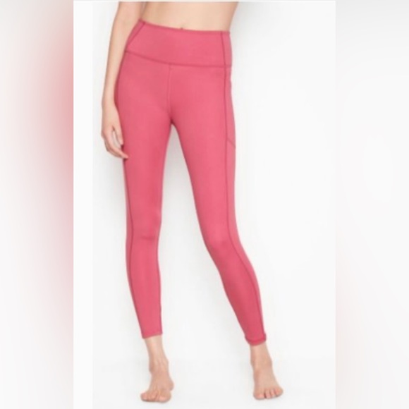 VS Matching Set - Essential Pocket Leggings and Strappy Bra - Rose Begonia - Picture 2 of 6